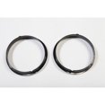 thumbnail image 1 of Fits 1997-2006 Jeep Wrangler TJ Rugged Ridge Headlight Trim 12419.23 Black; Plastic; Set Of 2, 1 of 5