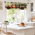 thumbnail image 2 of AshasdS Rustic Truck Window Valance, Vintage Pickup Truck and Floral Bless Our Home Design Short Curtain for Kitchen Living Room Bedroom Farmhouse Decor, 2 of 5