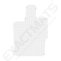 ExactMats - Premium Clear Overlay Floor Mats, Made In USA - Fits Ford Ranger 2019-2024 / SuperCrew / Front Driver Mat