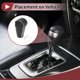 thumbnail image 3 of Cubierta de pomo de cambio antideslizante, protector de manija de cambio para Honda CR-V 15-16, cuero sintético negro y beige, 3 of 6