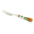thumbnail image 2 of Polish Pottery 8¼-inch Stainless Steel Fork (Spring Splendor Theme) Signature UNIKAT Hand Painted in Poland + Certificate of Authenticity, 2 of 6