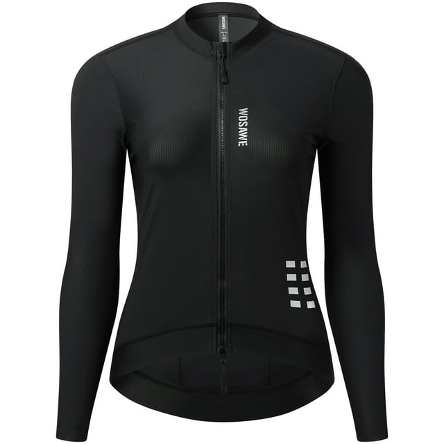 Maillot de Cyclisme à Manches Longues pour Femme Respirant Vélo de Montagne Séchage Rapide Réfléchissant