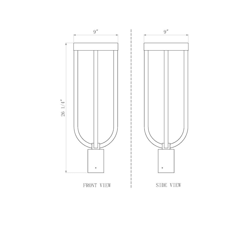 Z-Lite 1 Light Outdoor Post Mount Fixture