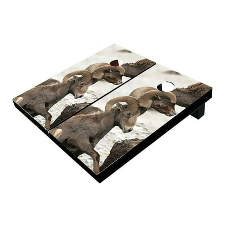 Skip's Garage Big Horn Solid Wood Cornhole Board Set