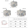 thumbnail image 6 of Toaster Cover 2 Slice, Blue Yellow Botanical Dustproof Bakeware Oven Protector with Top Hook, Spring Summer Vintage Waterproof Small Kitchen Appliance Toasters Dust Cover, 12"x7.5"x8", 6 of 9