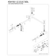 thumbnail image 6 of Kingston Brass KS4100DL Concord Two-Handle 1-Hole Wall Mount Pot Filler Faucet in Matte Black, 6 of 8