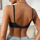 thumbnail image 4 of Mujeres de Color Sólido Cuatro Filas Ajustable Inalámbrico Sujetador Levantamiento Reunión Plegable Sagging para el Uso Diario, Ropa Interior de Nylon Cómoda, 4 of 6