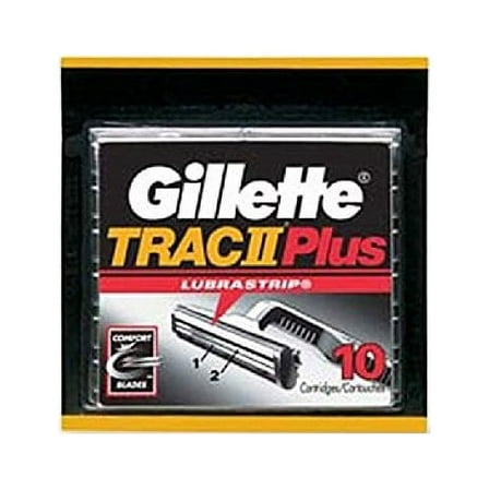 Gillette Trac II Plus Refill Razor Blades 10 ct.
