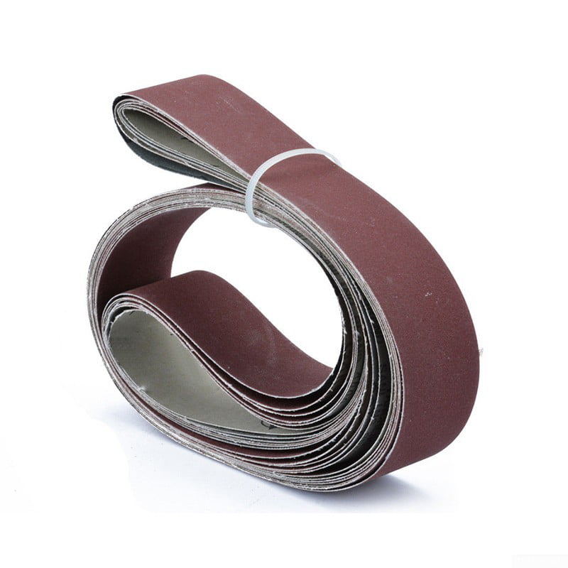 6 Pcs 2x72 Inch Aluminum Oxide Sanding Belts Sandpaper Band Kit 180-800 Grit New 