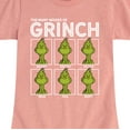 thumbnail image 3 of Dr. Seuss - The Many Moods Of Grinch - Toddler And Youth Girls Short Sleeve Graphic T-Shirt, 3 of 5
