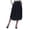 Dark Navy Blue, variant on Women Gathered Skirt w/ Pockets Elastic Waist Solid Flowy Summer Skirts