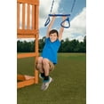 thumbnail image 2 of Creative Cedar Designs Blue Ultimate Trapeze Bar with Triangle Rings for Playsets, 2 of 8