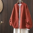 thumbnail image 2 of Ashirexll Womens Fleece Coats, Womens Long Sleeve Tops, Large Pocket Casual Outdoor Versatile Jacket for Everyday Practical Use, 2 of 7