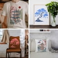 thumbnail image 6 of 4Pcs Cherry Blossom Trees Stencil Set Japanese Temples Painting Stencils 11.8×11.8/11.7×8.3inch Reusable Drawing Template with Paint Brush, 6 of 8