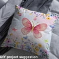 thumbnail image 2 of Feelyou Dreamy Pink Butterfly Fabric by the Yard 3 Yards, Farmhouse Floral Room Decor Fabric by the Yard, Child Kawaii Animal Fabric for Sewing, Ultra Soft Home Decor, 2 of 6