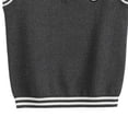 thumbnail image 5 of Mifsaly Boys Girls Knit Sweater Vest Kids V-Neck Sleeveless Pullover Uniform Striped Trim Preppy School Outfits, 5 of 6