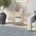 thumbnail image 5 of Evelyn&Zoe Alexis 22" Wide Rectangular Console Table, Brass, 5 of 8