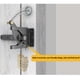 thumbnail image 2 of Bearachild Cerradura de pestillo de puerta de acero al carbono resistente para exteriores, para seguridad de vallas de madera y jardín Cerraduras de hardware Plata larga, 2 of 5
