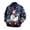 Blue#01, variant on Mens Full Zip Xmas Corduroy Coat Long Sleeve Lapel Collar Christmas Retro Forest Fair Isle Printed Workwear Jacket with Chest & Side Pockets Khaki XXXL