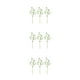 thumbnail image 5 of Inteprter 3x Tallos Verdes Falsos Púrpuras De Bajo Mantenimiento Para Decoración Del Hogar Fácil De Limpiar Ecológico Verde Elegante Type1 NO1, 5 of 6