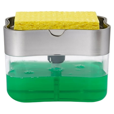 S T Soap Pump Dispenser And Sponge Holder S T Soap Pump Dispenser And Sponge Holder