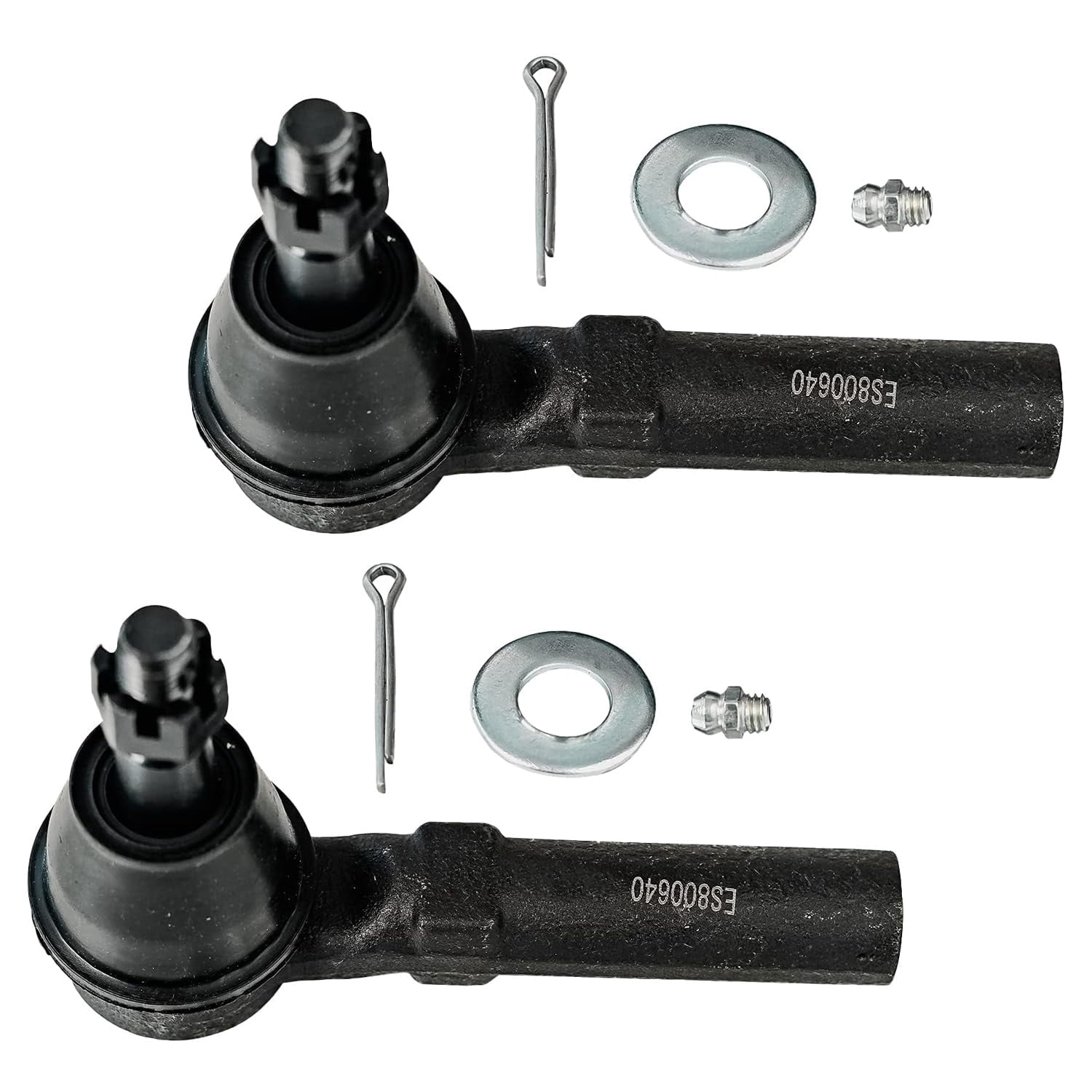 Detroit Axle - 2.4L 14pc Front CV Axles Kit for 2010-2017 Chevy Equinox GMC Terrain, CV Axles Wheel Bearing Hubs Ball Joints Sway Bar Links Tie Rods Boots