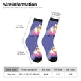 thumbnail image 6 of Uemuo Dog Washes in a Pink Bath Pattern Women's Crew Socks, Soft Durable Breathable Moisture-Wicking with Odor Control Cotton socks, 6 of 9