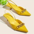 FLTHDD Elegant Slingback Kitten Heels – Versatile Pointed Toe
