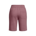 thumbnail image 4 of CQONEPT Women's Bermuda Sweat Shorts High Waisted Knee Length Shorts with 3 Pockets Drawstring Casual Athletic Shorts Pink S, 4 of 5