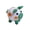 Green, variant on Colorful Glass Piggy Figurine Miniature Sculpture Desktop Decoration for Home or Car Interior Ornament