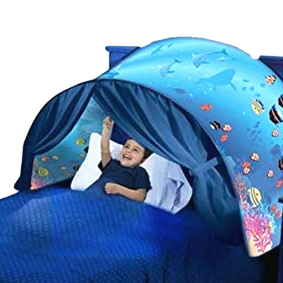 Como se ve en TV DreamTents en venta Easy Pop Up Indoor Fun Bed Folding Tent - Undersea World- Twin (NO Light) DreamTents DTPKG10718-NKS