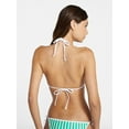 thumbnail image 3 of No Boundaries Sporty Stripe Triangle Bikini Top, Women's XXS-XXL, 3 of 5