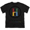 thumbnail image 2 of Harry Potter Hogwarts Four Colored 'H' Logo Kids T Shirt (Large) for Youth Toddler Boys and Girls, Black, 2 of 5