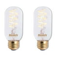 thumbnail image 2 of Bulbrite  Pack of (2) 4 Watt Dimmable Antique Nostalgic Curved Filament LED Bulb T14 Medium (E26) LED Bulb, 2 of 5