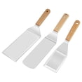 thumbnail image 3 of , de material acero inoxidable, s profesionales para plancha , accesorios resistentes ideales para sartén de hierro 3 piezas Baoblaze raspador de plancha, 3 of 8