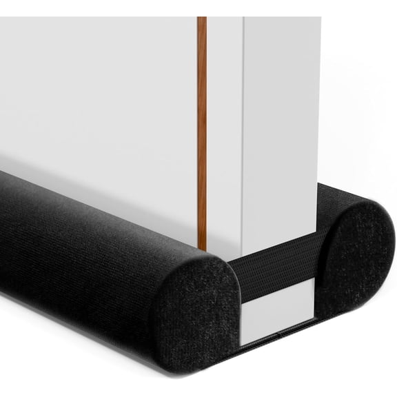 Under Door Draft Stopper, 28-32in, Black