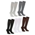 thumbnail image 2 of PULLIMORE 5 Pairs Women Men Cotton Slouch Socks, Knee High Boot Socks (5 Color), 2 of 8