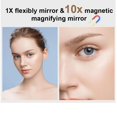 thumbnail image 4 of Espejo de maquillaje ESWU Travel con luz recargable con aumento de 10 aumentos, 4 of 8