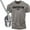 T-Shirt Warm Grey, variant on Gift Set for Men – American Workout Gym Shirt with Spartan Warrior Pendant, Mens Gym T-Shirt, Fitness Gift, Motivational Gym Wear