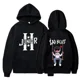 thumbnail image 3 of Primavera otoño hombres sudaderas con capucha Junior H Triste niños Harajuku niñas Hip Hop pulóver regalo de música elegante Casual suelta cómoda sudadera, 3 of 4