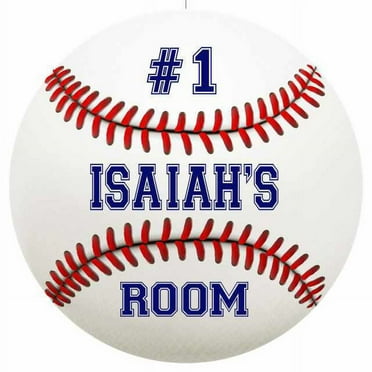 ISAIAH'S Bedroom 14" Round Metal Sign Boys Room Wall Decor Gift 100140030041
