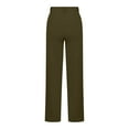 thumbnail image 5 of iHPH7 Slacks for Women Womens Fall Pants Office Pants for Women Harem Pants Women Straight Leg Trousers for Women Casual Trousers for Women Straight Leg Pants Women Green XL, 5 of 6