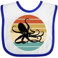 thumbnail image 3 of Inktastic Octopus Vintage Sunset Boys or Girls Baby Bib, 3 of 4