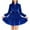 Blue, variant on Womens Velvet Velour Dress V Neck Button Long Sleeve Vintage Solid Color Party Mini Dress for Women