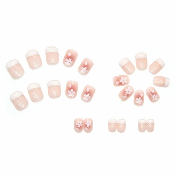 RAGUPEL Press on Nails Short Length Ballerina Press on Nails Short Coffin Clear Nails for Kids with Glue Gel Acrylic Tips Nails Clear Acrylic Nail Tips  Nail Tape for Press on Nail