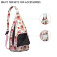 thumbnail image 2 of Waterproof Hiking Sling Backpack for Women – Lightweight Floral Crossbody Chest Bag with Adjustable Strap, Botanical Wildflower Travel Backpack for Outdoor & Everyday Use, 2 of 4