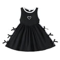 thumbnail image 3 of Rhuody Girls' Dresses Sleeveless Bowknot Casual Dress Dance Party Dresses Retro Playsuit, 3 of 9
