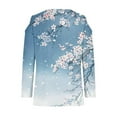 thumbnail image 4 of Teissuly Women's Fashion Printed T-shirt 3/4 Sleeves Blouse Round Neck Casual Tops, 4 of 5