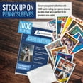 thumbnail image 6 of Card Sleeves | Penny Sleeves. Baseball Card Sleeves. Soft Trading Card Sleeve. Penny Sleeves for Trading Cards. Plastic Card Sleeves. Ultra Clear Card Sleeves. Pro Sports Card Sleeves. (1000 Pack), 6 of 7