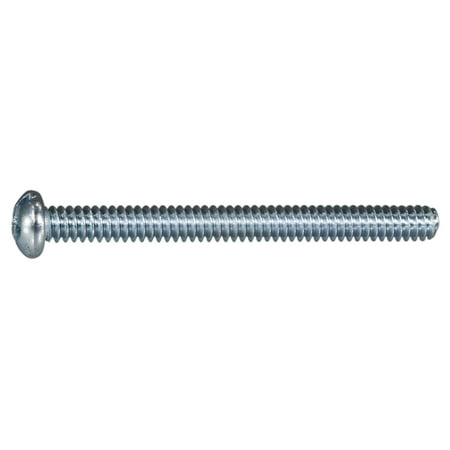 

#10-24 x 2 Zinc Plated Steel Coarse Thread Combo Round Head Machine Screws